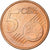 Malta, 5 Euro Cent, 2008, MS(65-70), Copper Plated Steel, KM:127