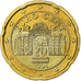 Áustria, 20 Euro Cent, 2006, MS(65-70), Latão, KM:3086