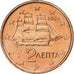 Grecia, 2 Euro Cent, 2004, Athens, Acciaio placcato rame, SPL+, KM:182