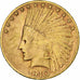 UNITED STATES, Indian Head, $10, Eagle, 1910, U.S. Mint, KM #130, EF(40-45),...