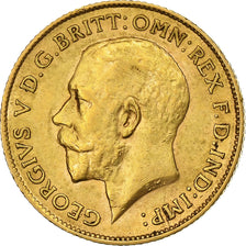 Grande-Bretagne, George V, 1/2 Sovereign, 1911, Londres, Or, TTB+, KM:819