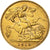 Groot Bretagne, Edward VII, 1/2 Sovereign, 1910, Goud, ZF+, KM:804