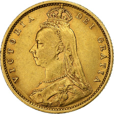 Groot Bretagne, Victoria, 1/2 Sovereign, 1892, Goud, ZF+, KM:766