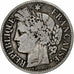 Francia, 2 Francs, Cérès, 1873, Paris, Plata, BC+, Gadoury:530a, KM:817.1