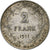 Bélgica, Albert I, 2 Francs, 2 Frank, 1911, Brussels, Plata, MBC, KM:75