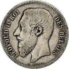 Belgique, Leopold II, 2 Francs, 2 Frank, 1868, Argent, TB+, KM:30.1