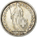 Schweiz, 2 Francs, 1967, Bern, Silber, VZ, KM:21