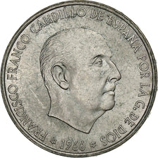 Hiszpania, Caudillo and regent, 100 Pesetas, 1966 (67), Srebro, AU(50-53)