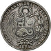 Peru, SOUTH PERU, Sol, 1875, Lima, Silver, EF(40-45), KM:196.3