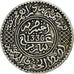 Marrocos, Yusuf, 1/2 Rial, 5 Dirhams, 1917, bi-Bariz, Prata, EF(40-45), KM:32