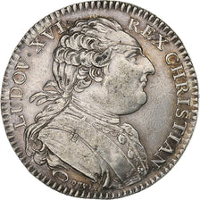 Francia, zeton, Louis XVI, États de Bretagne, Rennes, 1786, Plata, Duvivier