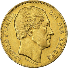 Bélgica, Leopold I, 20 Francs, 20 Frank, 1865, Oro, EBC, KM:23