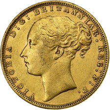 Grande-Bretagne, Victoria, Sovereign, 1872, Londres, Or, TTB, KM:752