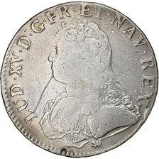 France, Louis XV, Ecu, Écu aux branches d'olivier, 1726, La Rochelle, Silver