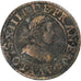 França, Louis XIII, Double Tournois, 1615, Paris, Cobre, VF(20-25), CGKL:386