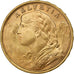 Svizzera, 20 Francs, 1949, Bern, Oro, SPL, KM:35.2