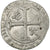 Francja, Charles VI, 1/2 Guénar, 1388-1389, Bilon, VF(30-35), Duplessy:378A