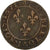 Francia, Louis XIII, Double Tournois, 1621, Villeneuve Saint-André, Rame, MB+