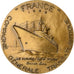 France, Médaille, Compagnie Générale Transatlantique, France, 1962, Bronze