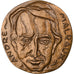 France, Medal, André Malraux, 1987, Bronze, Masson, MS(60-62)