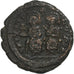 Justin II et Sophie, Half Follis, 573-574, Kyzikos, Bronce, MBC, Sear:373