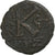 Justin II et Sophie, Half Follis, 573-574, Kyzikos, Bronzo, BB, Sear:373