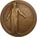 France, Medal, Centenaire des assurances l'Union, Incendie, 1928, Bronze