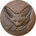 Francia, medalla, Le Fennec, n.d. (1976), Bronce, Bloc, EBC+