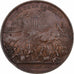 France, Medal, Prise de la Bastille , Donjon de Vincennes, 1844, Copper, Rogat