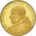 Vaticano, medalha, Joannes XXIII, In Memoriam, 1963, Dourado, MS(63)