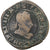 Francia, Henri III, Double Tournois, 1586, Saint-Lô, Cobre, BC+, Gadoury:455