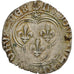 France, Louis XI, Blanc au Soleil, 1475-1483, Bordeaux, Silver, AU(50-53)