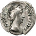 Diva Faustina I, Denarius, 141, Rome, Plata, BC+, RIC:362