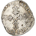 Francia, Henri IV, 1/4 Ecu, 1604, La Rochelle, Plata, BC+, Gadoury:597