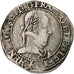 Francia, Henri III, Franc au Col Plat, 1581, Bordeaux, Argento, MB+, Gadoury:496