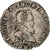 Francia, Henri IV, 1/2 Franc au col plat, 1595, Bordeaux, Plata, BC+