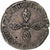 Francja, Henri IV, 1/2 Franc au col plat, 1595, Bordeaux, Srebro, VF(30-35)