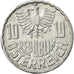 Coin, Austria, 10 Groschen, 1975, Vienna, AU(55-58), Aluminum, KM:2878