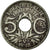 Moneta, Francja, Lindauer, 5 Centimes, 1918, VF(20-25), Miedź-Nikiel, KM:865