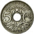 Moneta, Francja, Lindauer, 5 Centimes, 1932, AU(50-53), Miedź-Nikiel, KM:875