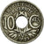 Moneta, Francja, Lindauer, 10 Centimes, 1923, Poissy, VF(30-35), Miedź-Nikiel