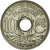 Moneta, Francja, Lindauer, 10 Centimes, 1939, MS(60-62), Nikiel-Brąz, KM:889.1