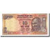 Banconote, India, 10 Rupees, Undated (1996), KM:89b, BB+