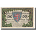 Banknote, Germany, 50 Pfennig, Blason, 1921, 1921-06-26, AU(55-58)