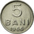 Munten, Roemenië, 5 Bani, 1966, ZF+, Nickel Clad Steel, KM:92