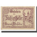 Billet, Autriche, Altenfelden, 50 Heller, personnage, 1920, 1920-04-24, TTB