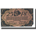 Banknote, Germany, Wandsbek, 25 Pfennig, Eglise, 1921, 1921-01, EF(40-45)