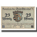 Billet, Allemagne, Otterndorf, 25 Pfennig, bateau, 1920, SUP, Mehl:1039.1