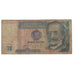 Billet, Pérou, 10 Intis, 1985-1991, 1985-04-03, KM:128, B+