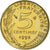 Moneta, Francja, Marianne, 5 Centimes, 1998, Paris, Lagriffoul, MS(64)